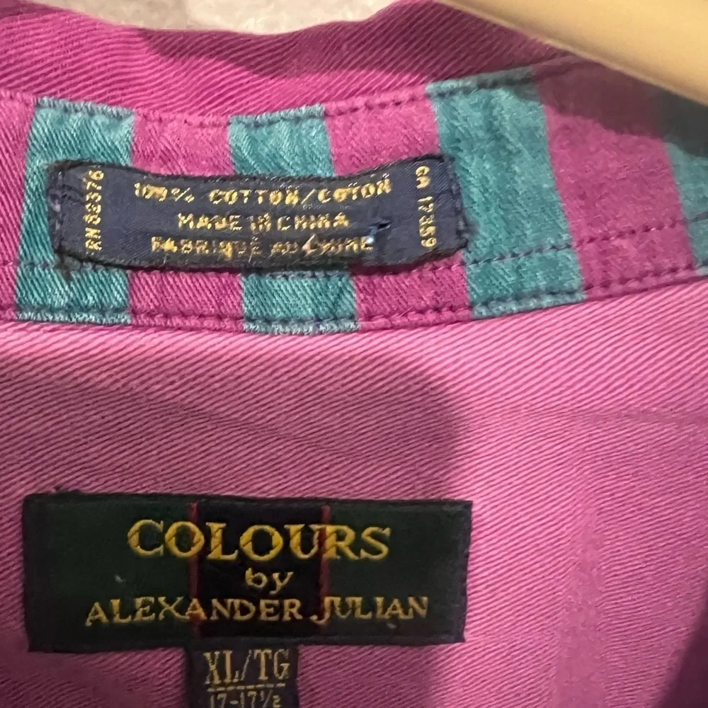 Vintage Mens size xl COLOURS long sleeve button up - Picture 2 of 6